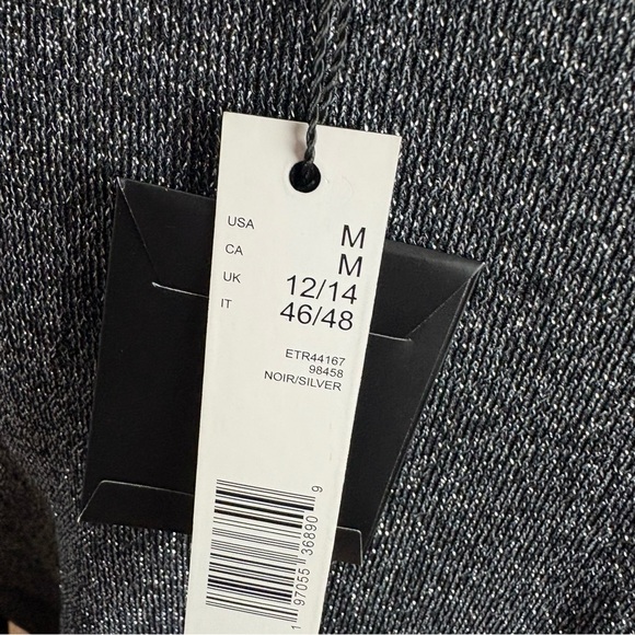 NEW Elie Tahari Silver Metallic Women's Cardigan - Picture 11 of 11